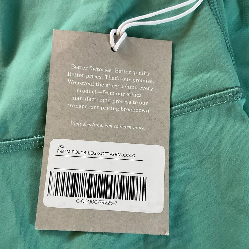 Everlane Perform 24/7 Legging Green XXS NWT Active Yoga Workout Gym Activewear
